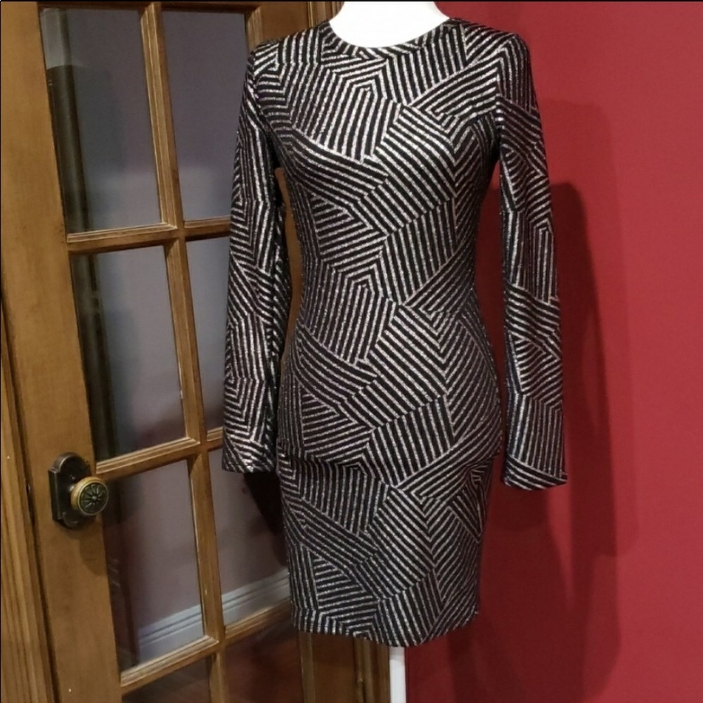 Black/silver dress The Vintage Shop